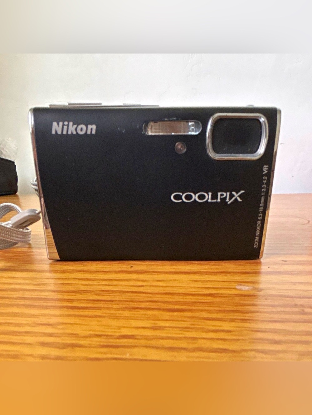 Nikon COOLPIX Compact Digital Camera - Black and Silver Accents